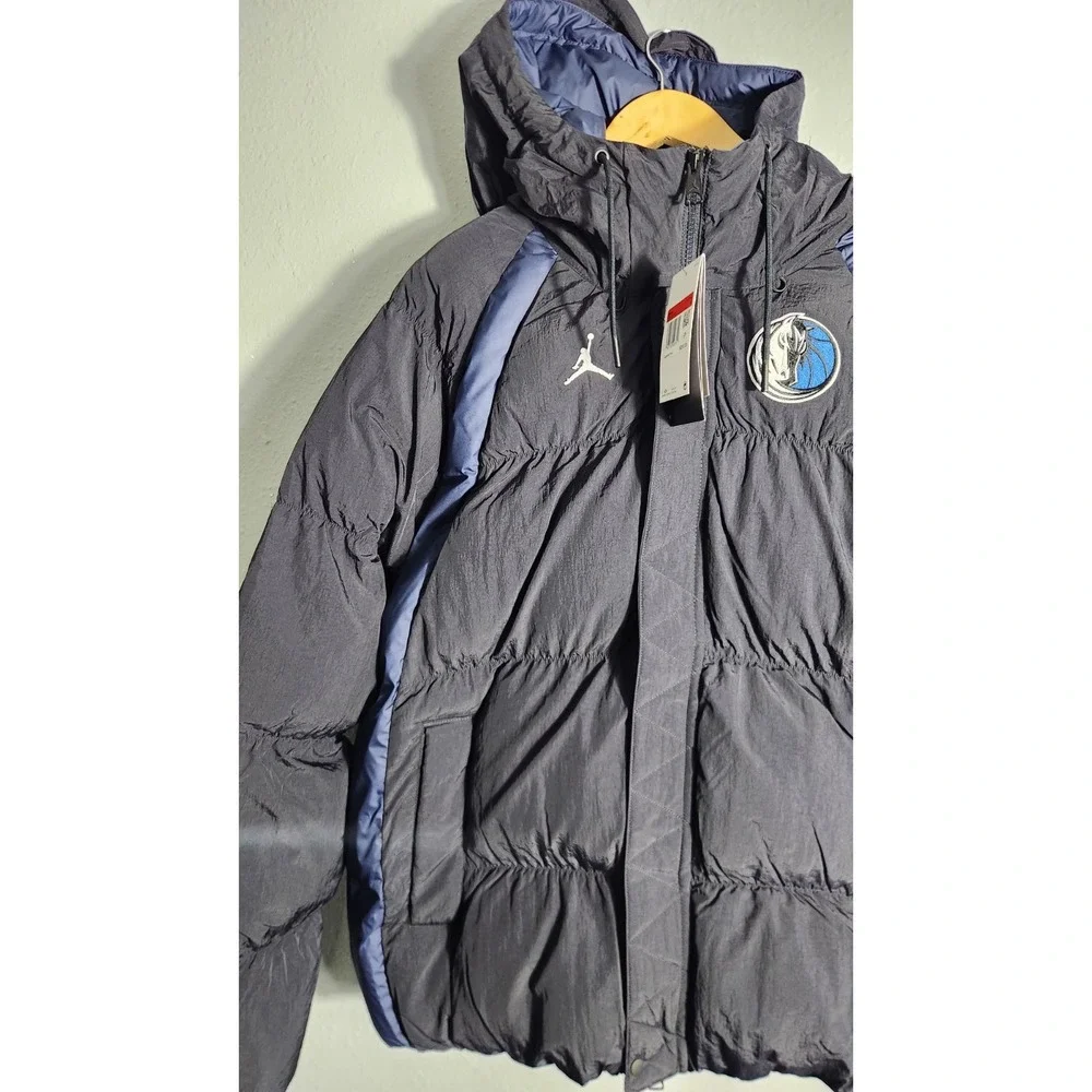 Dallas Mavericks Nike Team Jordan Statement Full Zip Puffer Coat Large $255
